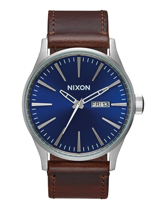 NIXON SENTRY LEATHER WATCH - CLEARANCE