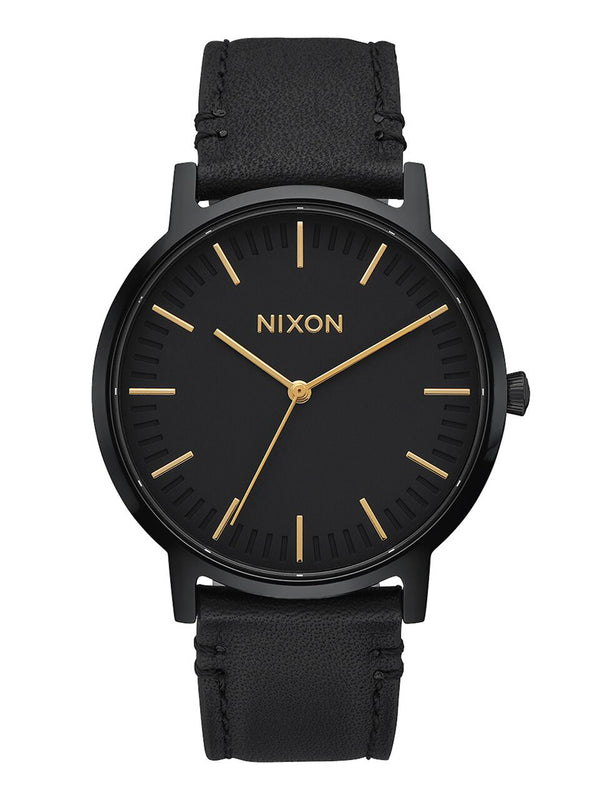 NIXON PORTER LEATHER WATCH - CLEARANCE