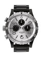 NIXON MENS 48-20 CHRONO BLACK/SILVER- CLEARANCE - Boathouse