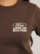 LICENSED MUSTANG BOXY TEE - Boathouse
