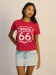 LICENSED ROUTE 66 BOXY TEE - Boathouse