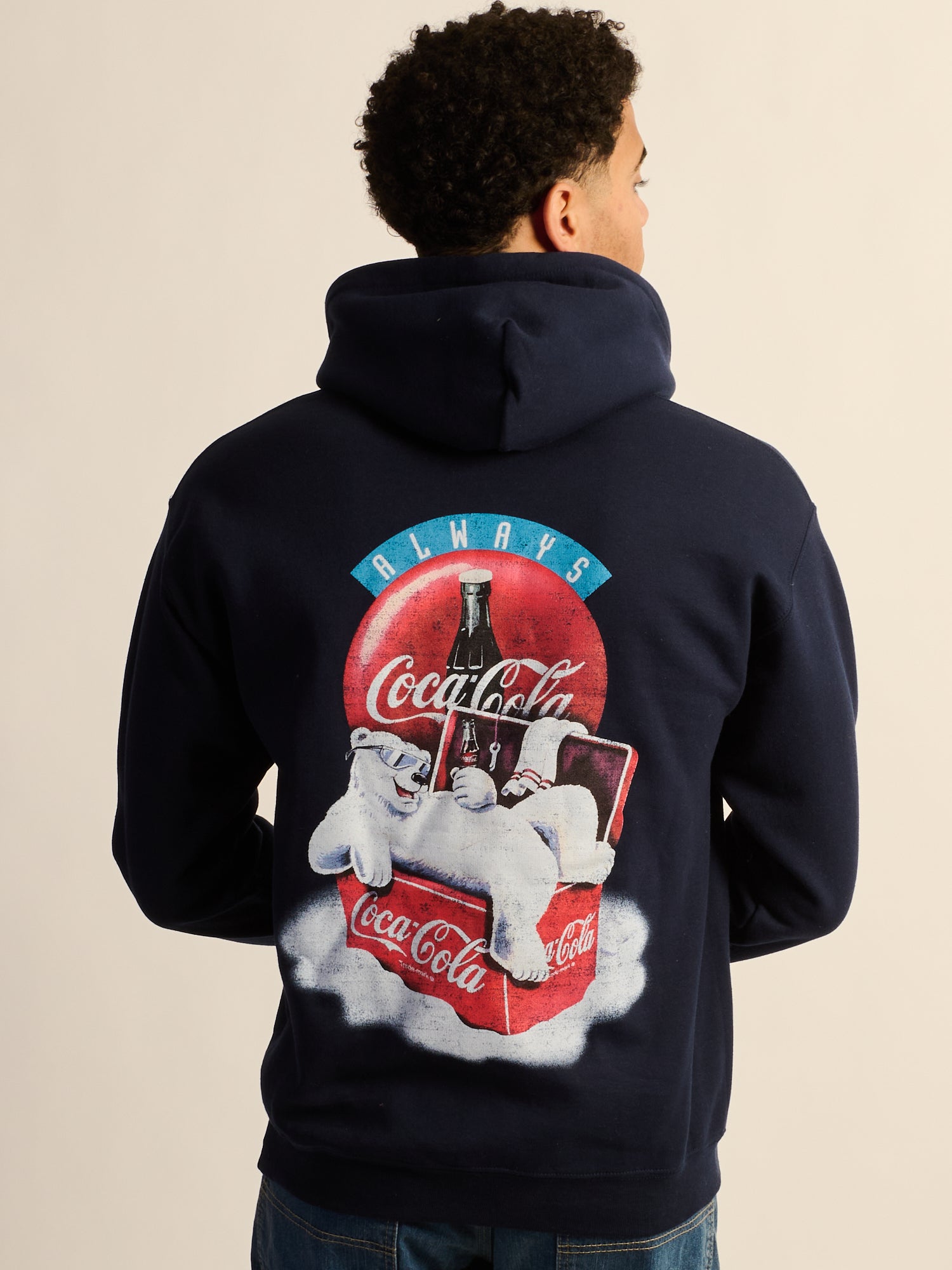 ズ*ン様 F.C.R.B. × COCA-COLA BLOCK HOODIE 希 COCA COLA BEAR PULLOVER HOODIE