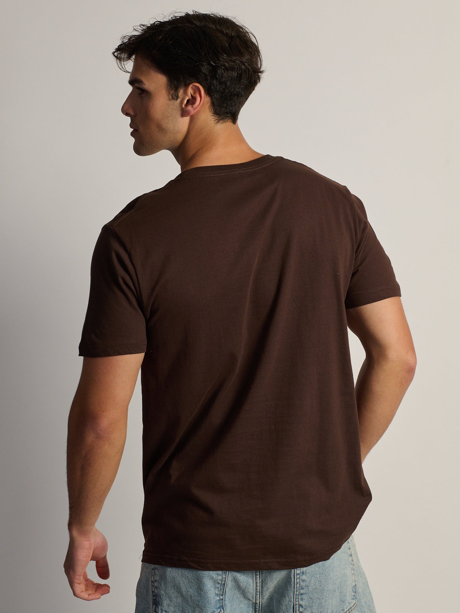 COORS WESTERN T-SHIRT-BROWN