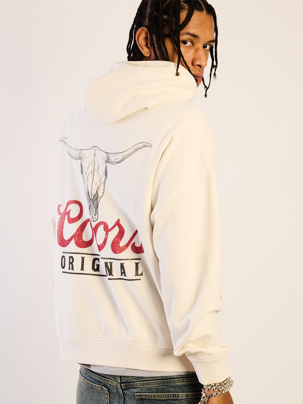 COORS BULL RELAXED FIT HOODIE