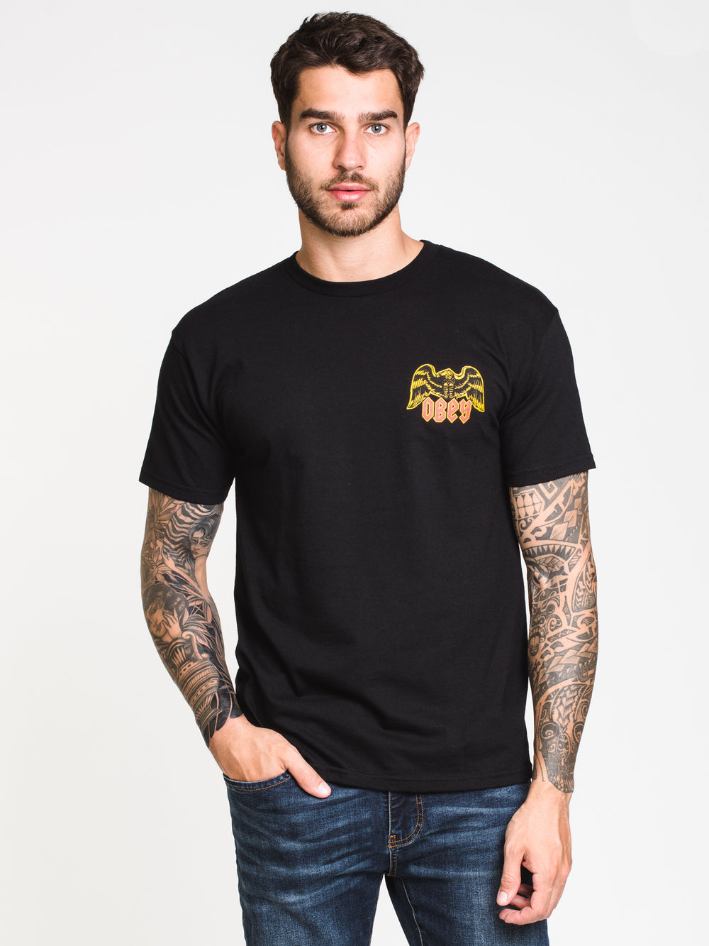 OBEY MAJESTIC BIRD SHORT SLEEVE T-SHIRT  - CLEARANCE