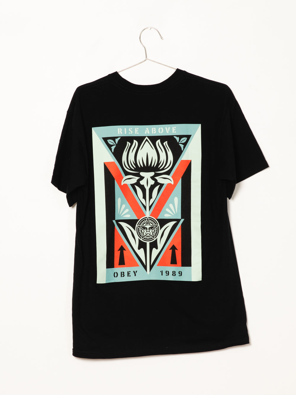 OBEY RISE ABOVE FLOWER T-SHIRT - DÉSTOCKAGE