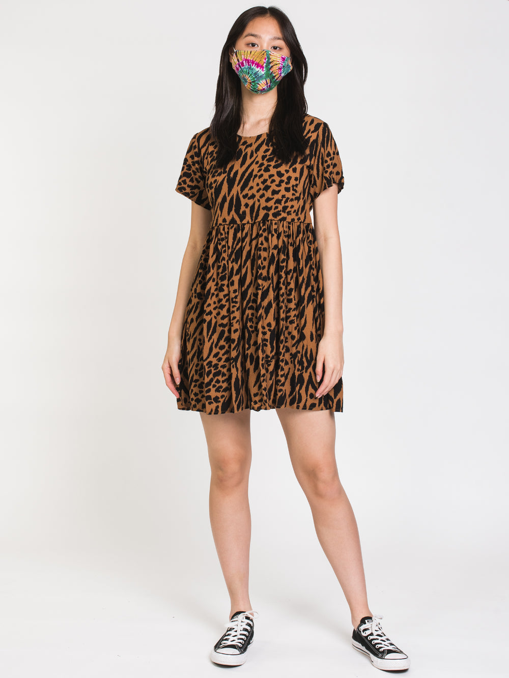 OBEY IGGY SHORT SLEEVE DRESS  - CLEARANCE