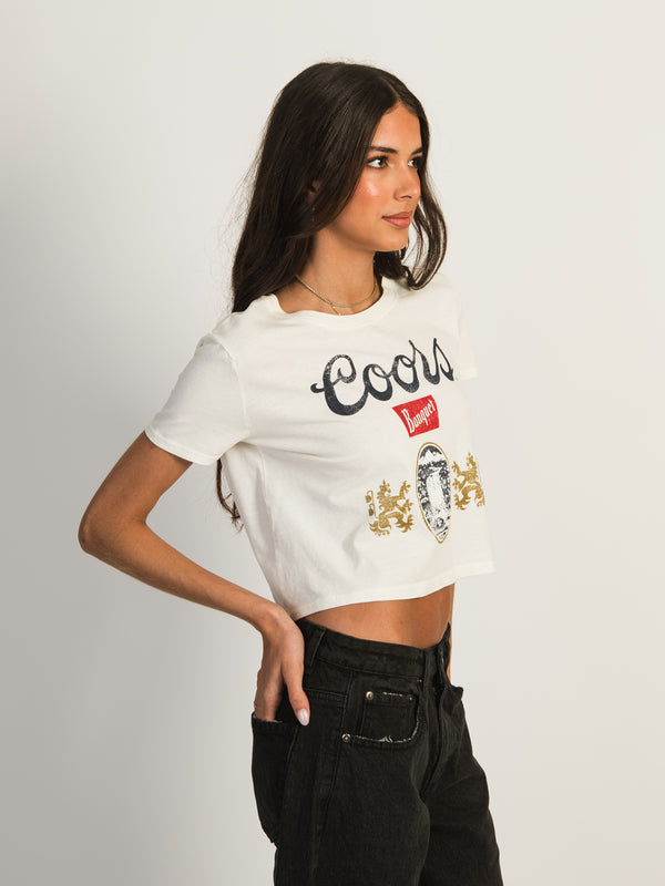 COORS CROP T-SHIRT - PEARL