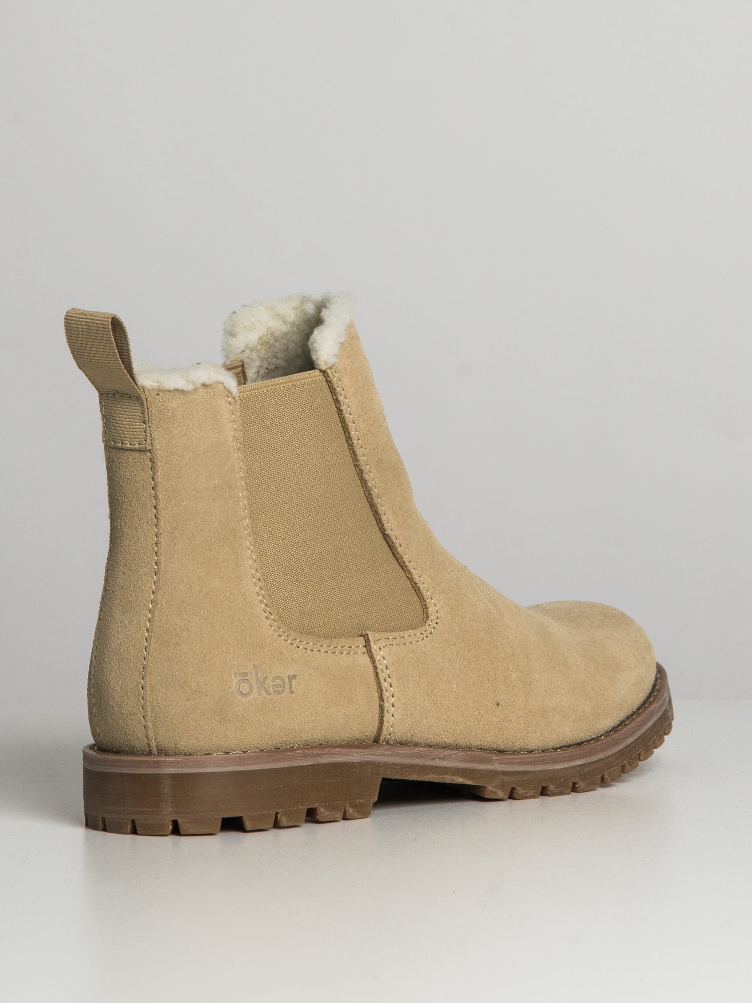 Courmayeur valley shearling boot for women in top taupe