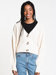 ONLY WOMENS JUSTY LONG SLEEVE SHORT KNIT CARDI - CLEARANCE - Boathouse