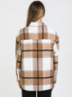 ONLY ONLY MACI LONG SLEEVE CHECK SHACKET  - CLEARANCE - Boathouse