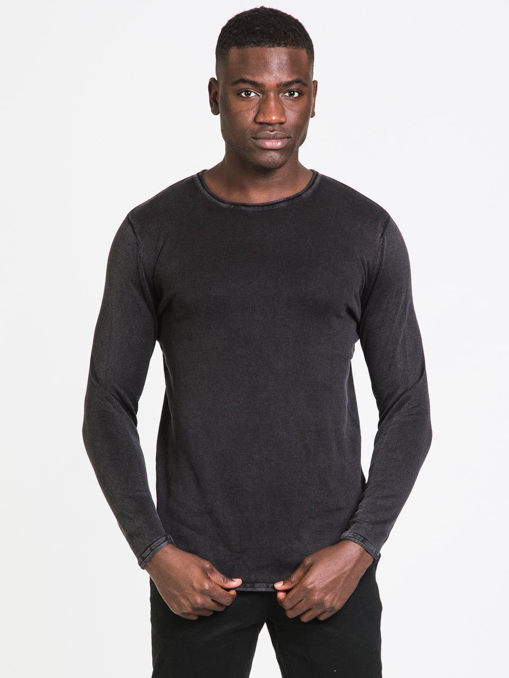 ONLY GARSON LONG SLEEVE CURVED CREW  - CLEARANCE