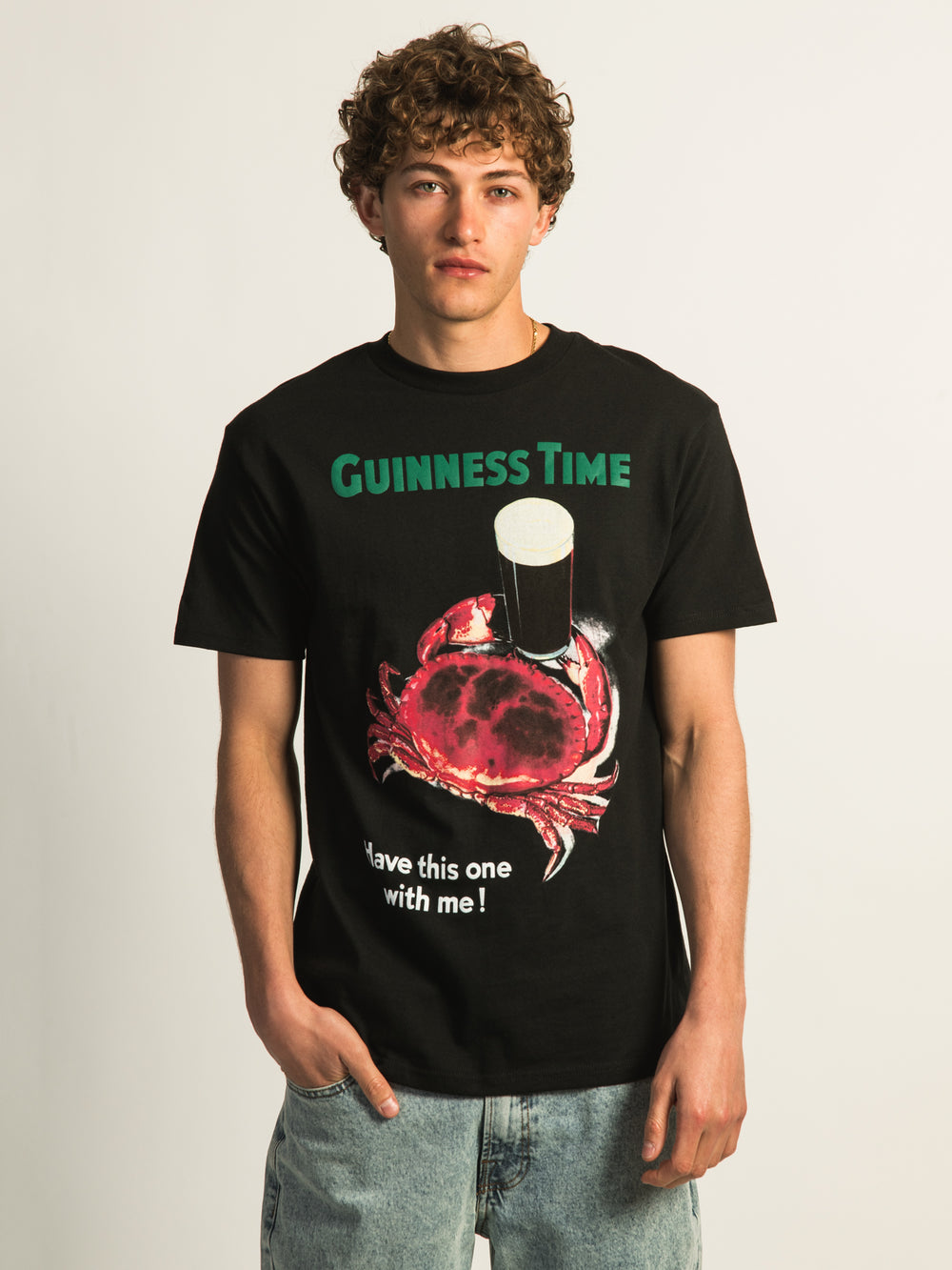 T-SHIRT GUINNESS CRAB BEER - NOIR