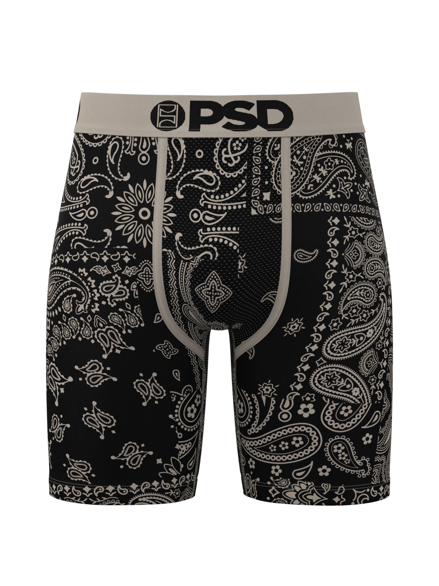 PSD UNDERWEAR KHAKI PAISLEY BOXER