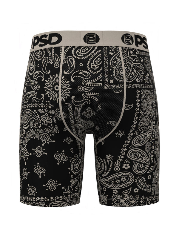 PSD UNDERWEAR KHAKI PAISLEY BOXER