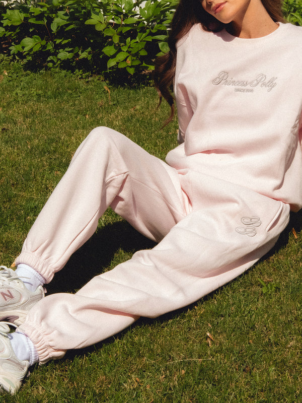 PRINCESS POLLY SCRIPT TRACK PANTS