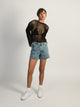 PRINCESS POLLY PRINCESS POLLY XENA DENIM SHORTS - Boathouse