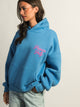 PRINCESS POLLY PRINCESS POLLY BRT BLU HOODIE W/ PINK CHEST PRINT - Boathouse