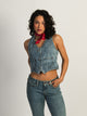 PRINCESS POLLY PRINCESS POLLY THAYER DENIM VEST TOP - Boathouse