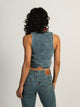 PRINCESS POLLY PRINCESS POLLY THAYER DENIM VEST TOP - Boathouse