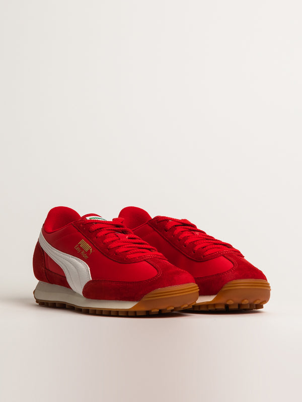 MENS PUMA EASY RIDER VINTAGE SNEAKER - RED/WHITE