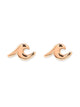 PURA VIDA PURA VIDA WAVE STUD EARRINGS ROSE GOLD - Boathouse