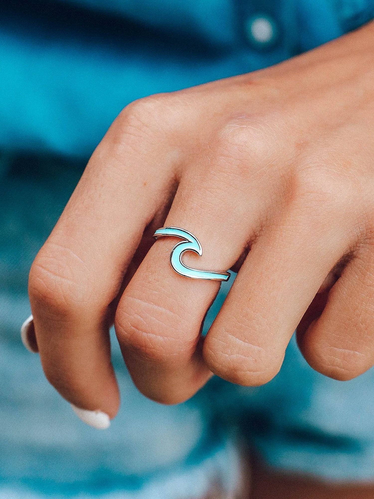 Pura vida store wave ring