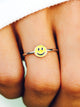 PURA VIDA PURA VIDA ENAMEL HAPPY FACE RING - CLEARANCE - Boathouse