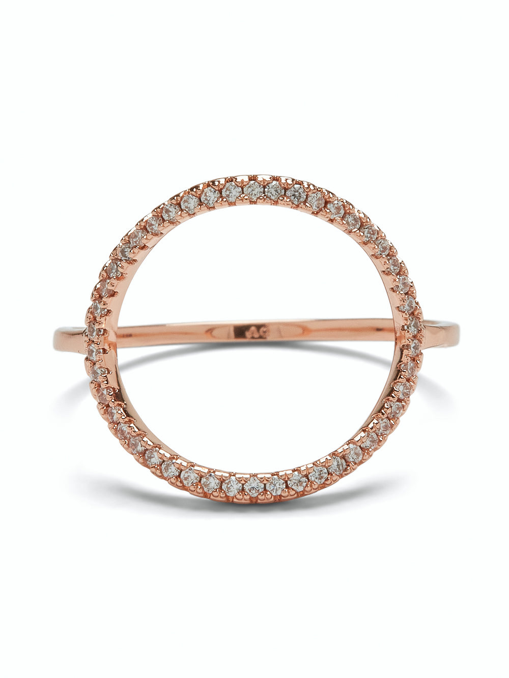 PURA VIDA PAVE OPEN CIRCLE RING - CLEARANCE