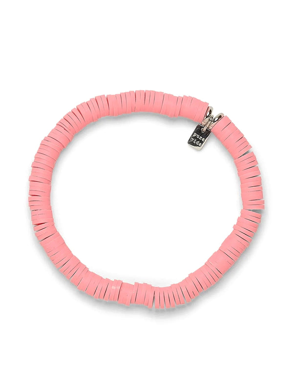 PURA VIDA PASTEL DISC STRETCH BRACELET - CLEARANCE