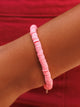 PURA VIDA PURA VIDA PASTEL DISC STRETCH BRACELET - Boathouse