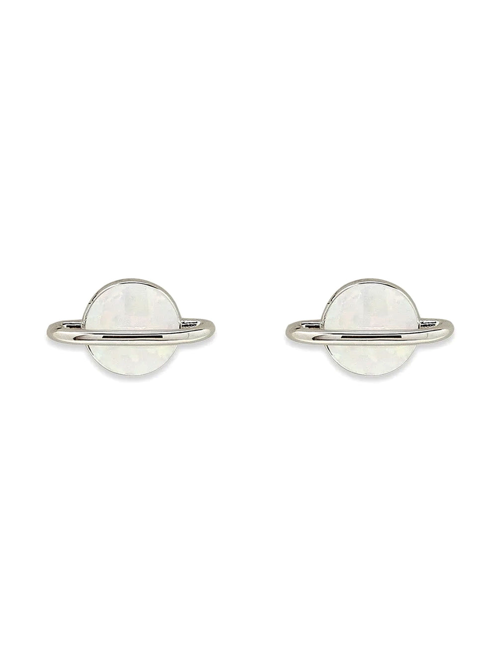 PURA VIDA CLOU D’OREILLES WHITE OPAL SATURN