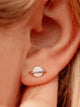 PURA VIDA PURA VIDA WHITE OPAL SATURN STUD EARRING - Boathouse