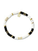 PURA VIDA PURA VIDA B&W VINYL DISC STRETCH BRACELET - Boathouse