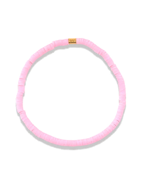 PURA VIDA CABRILLO VINYL DISC BRACLET - BABY PINK