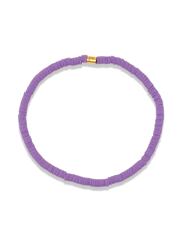 PURA VIDA CABRILLO VINYL DISC BRACLET - LILAC