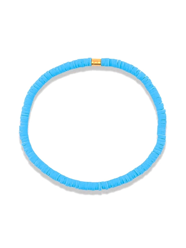 PURA VIDA CABRILLO VINYL DISC BRACLET - SKY