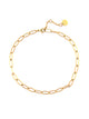 PURA VIDA PURA VIDA PAPERCLIP CHAIN ANKLET - GOLD - Boathouse