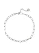 PURA VIDA PURA VIDA PAPERCLIP CHAIN ANKLET - SILVER - Boathouse