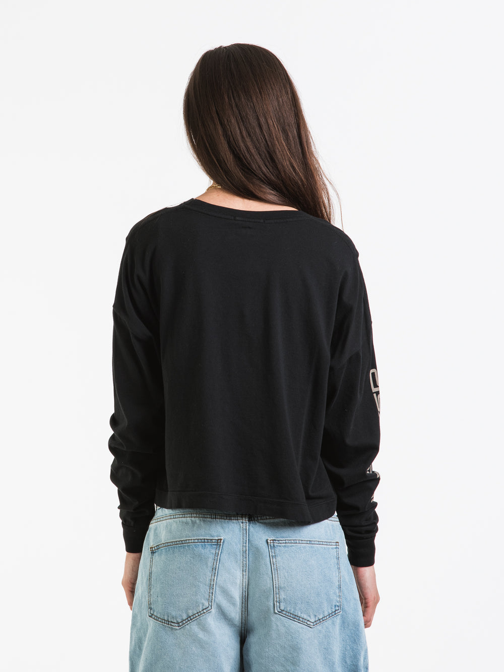 QUIKSILVER OVERSIZED CROP LONG SLEEVE TEE - CLEARANCE