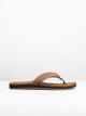 QUIKSILVER MENS QUIKSILVER CARVER SUEDE TAN SOLID SANDALS - CLEARANCE - Boathouse