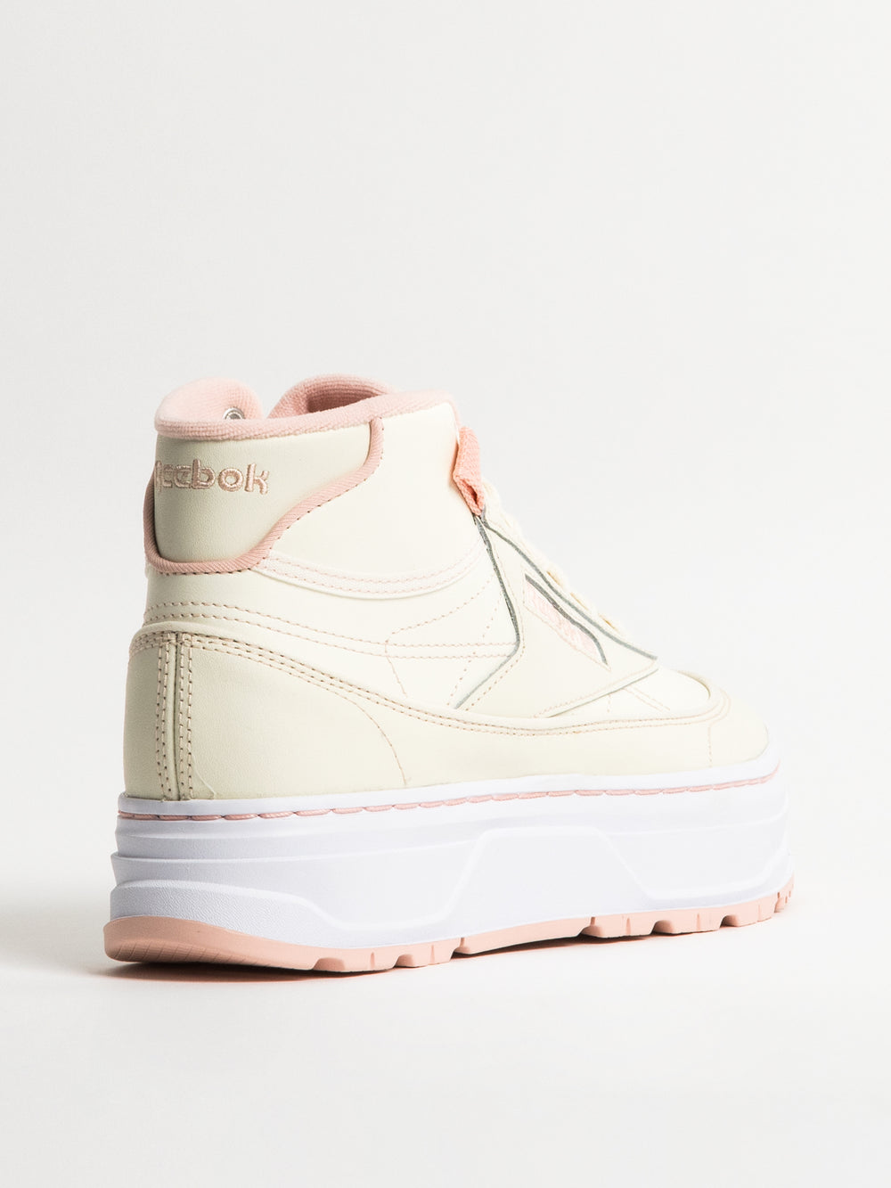 Reebok Club C Geo Mid Women's Shoes in Chalk/Chalk/Possibly Pink