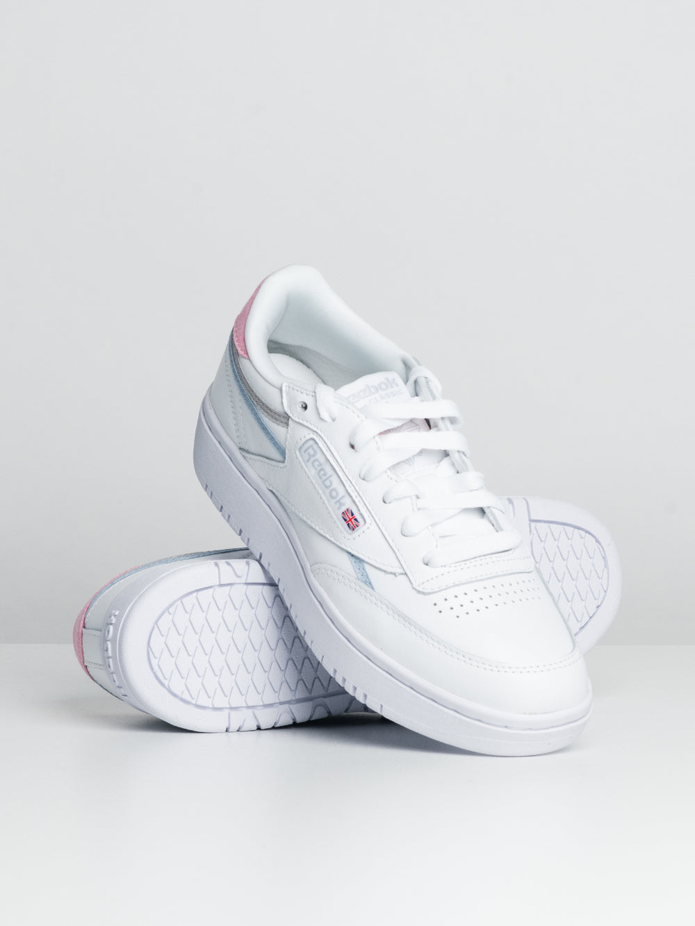 WOMENS REEBOK CLUB C DOUBLE SNEAKER - CLEARANCE