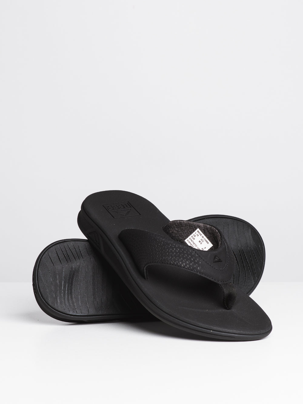 MENS REEF ROVER BLACK SANDALS - CLEARANCE