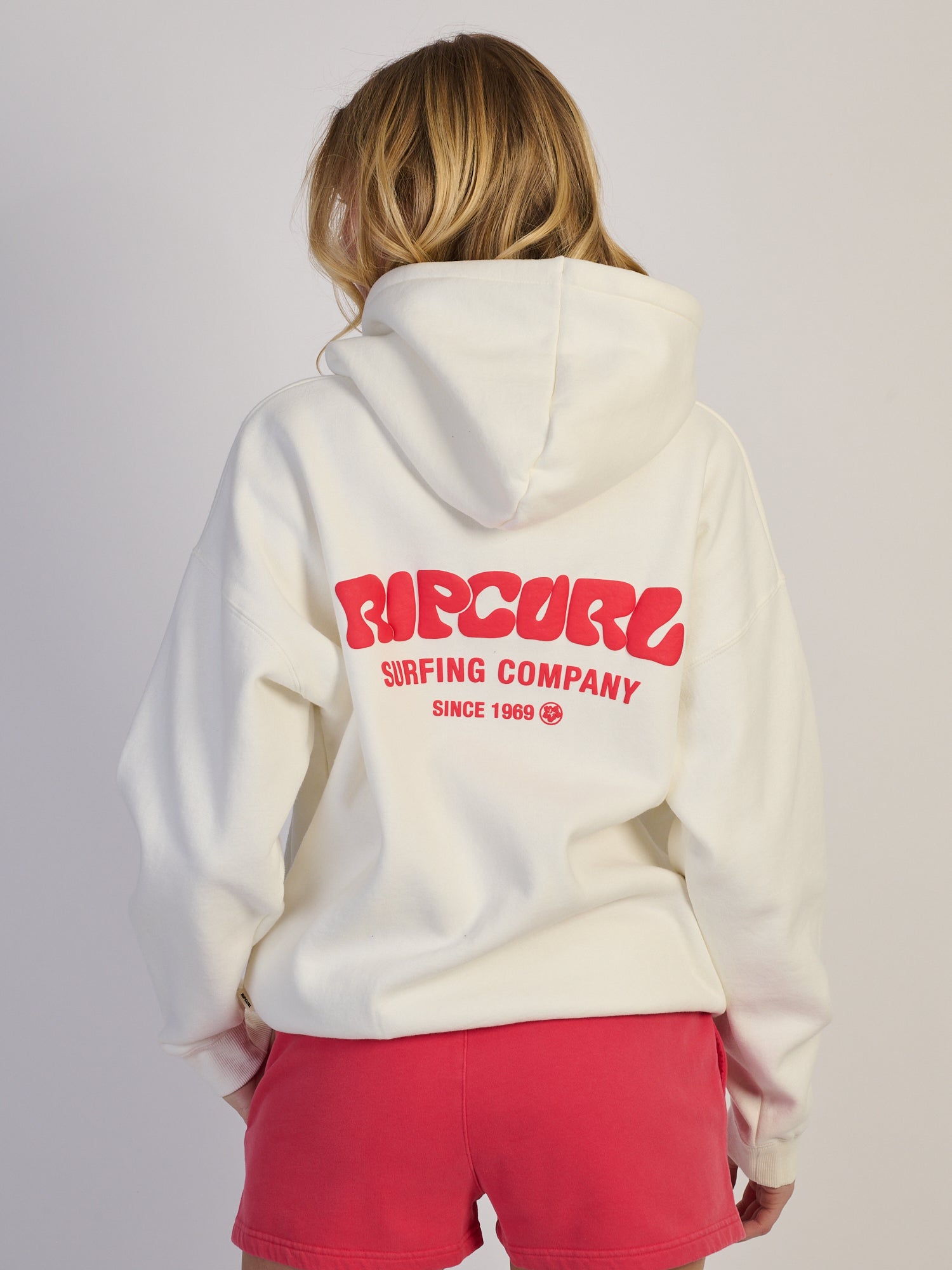 RIP CURL SURF PUFF HERITAGE HOODIE - CAYENNE