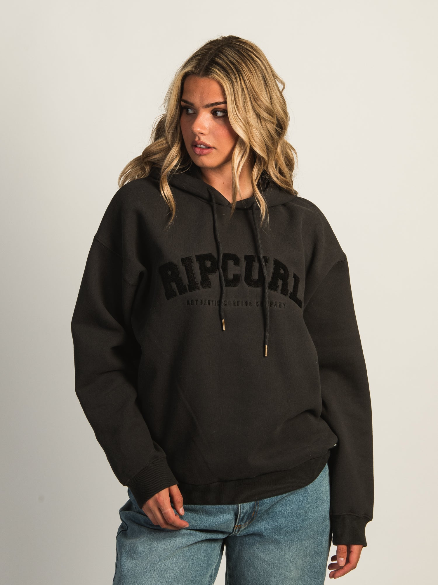 RIP CURL VARSITY EMBROIDERED HOODIE - Main Image