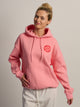 RIP CURL SURF PUFF HERITAGE HOODIE - PINK