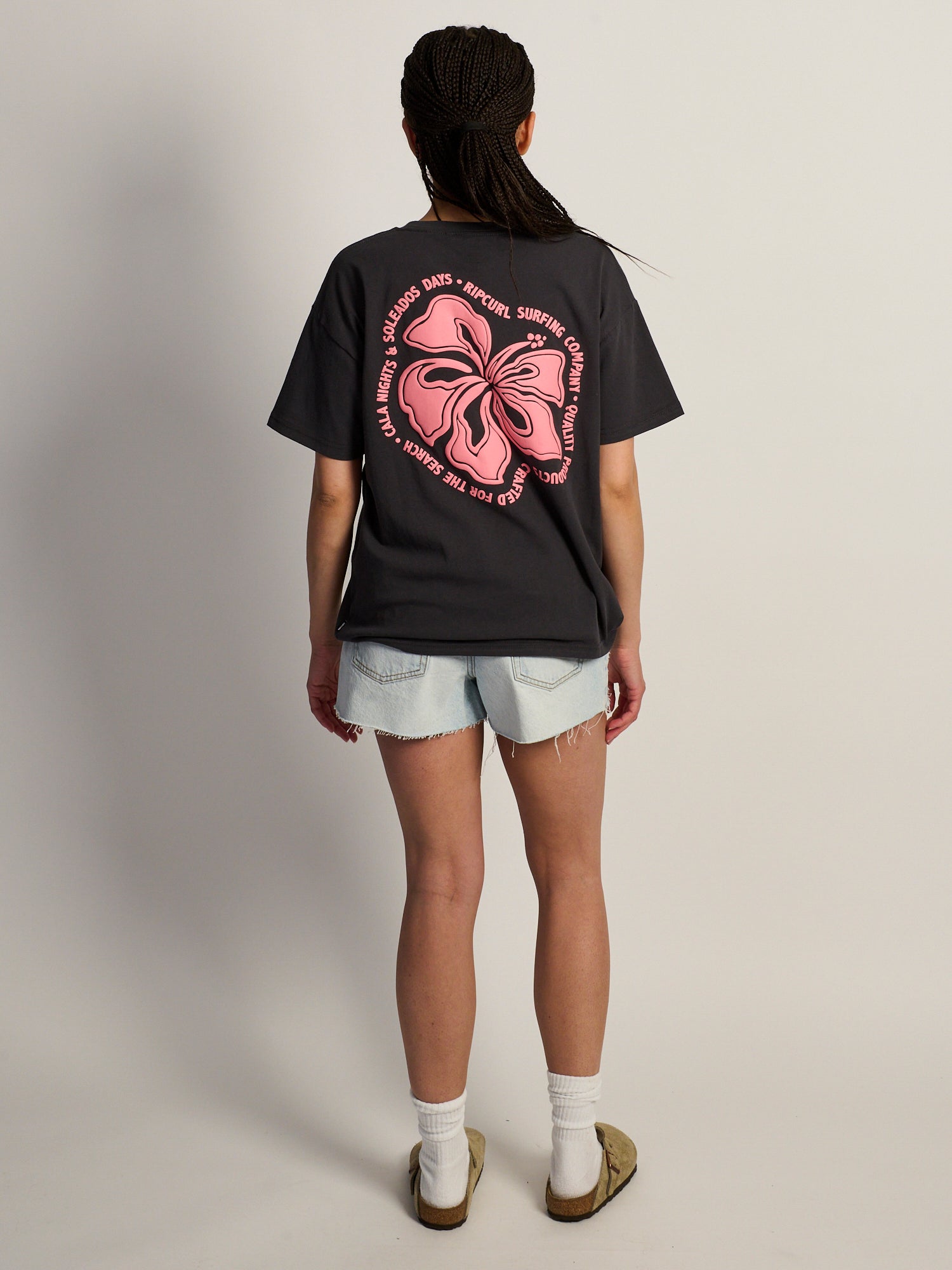 RIP CURL SURF PUFF PARTY PK RELAXED TEE - BLACK