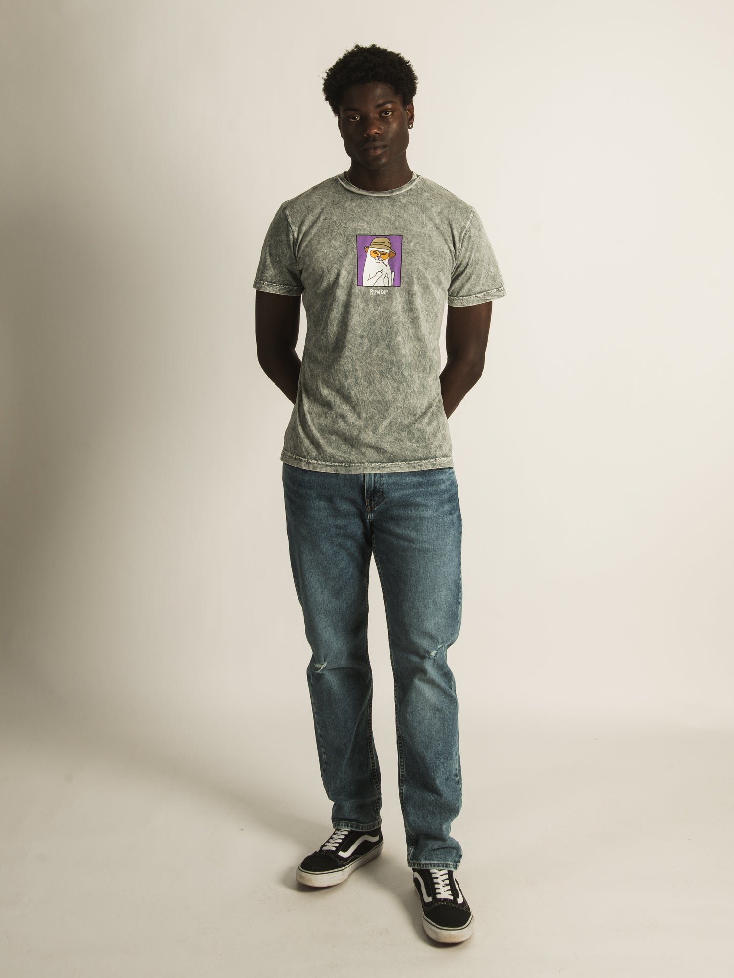 RIP N DIP NERMAL THOMPSON SHORT SLEEVE MINERAL T - CLEARANCE