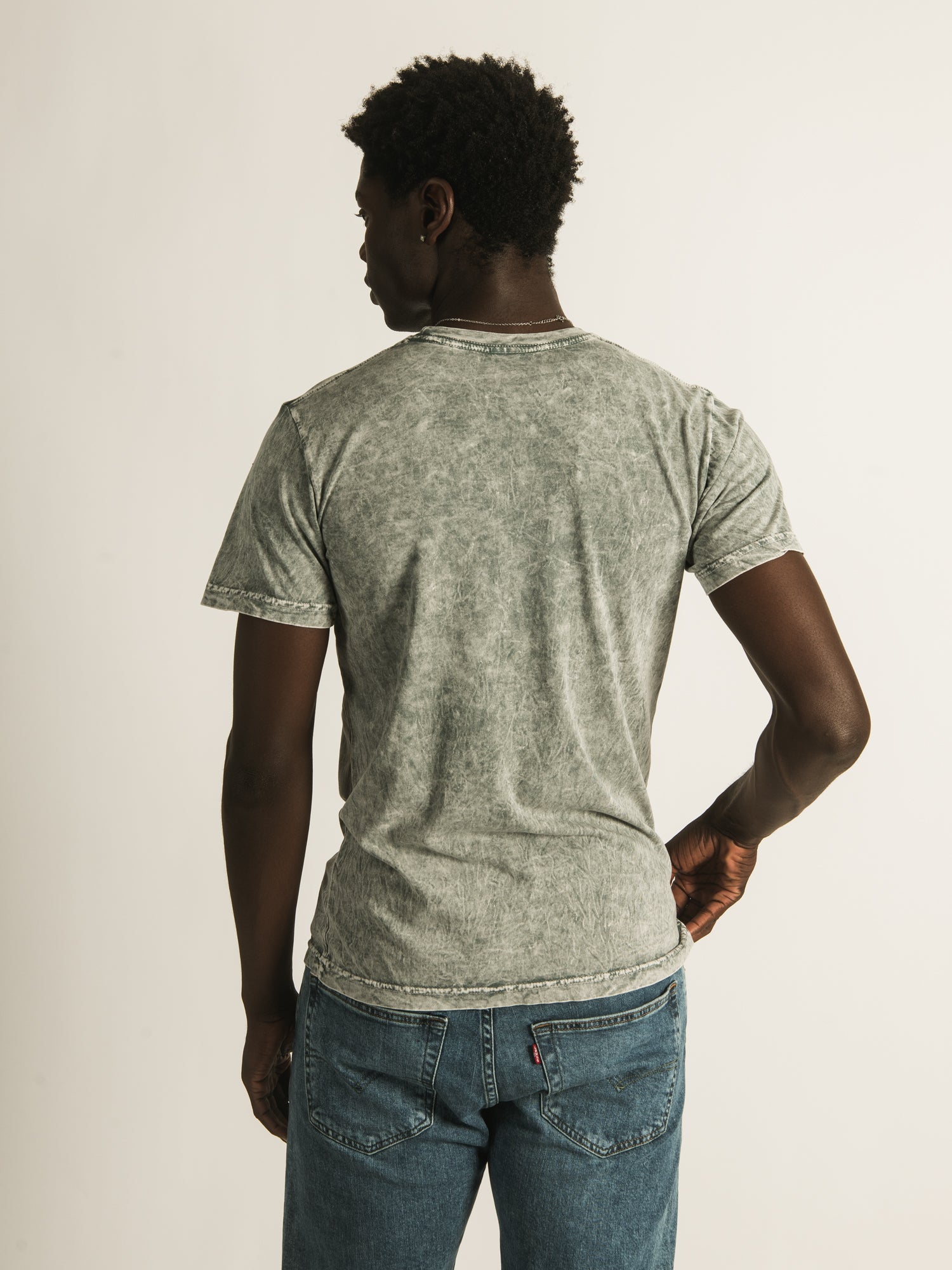 RIP N DIP NERMAL THOMPSON SHORT SLEEVE MINERAL T - CLEARANCE